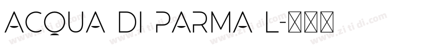 Acqua di Parma L字体转换